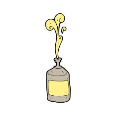 cartoon old squirt bottle N8