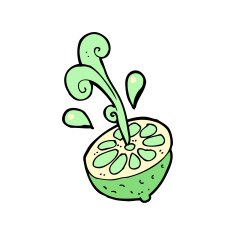 cartoon fresh lime N6