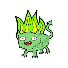 cartoon little demon N23