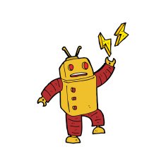 Cartoon Robot N226