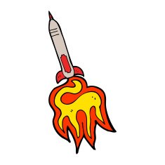 Cartoon Missile N27
