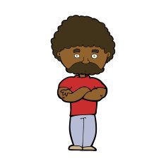 cartoon dad with folded arms N8