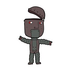 Cartoon Robot N227