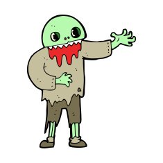 cartoon spooky zombie N8