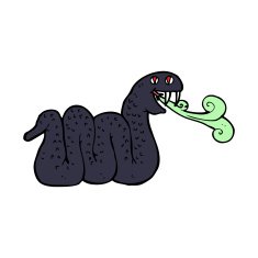 Cartoon Snake N169