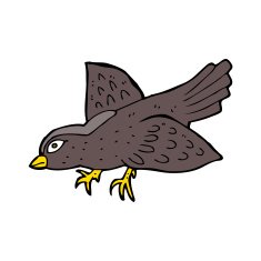 Cartoon Bird N302