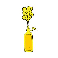 Cartoon Mustard Bottle N14
