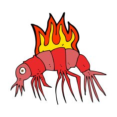 cartoon hot shrimp N4