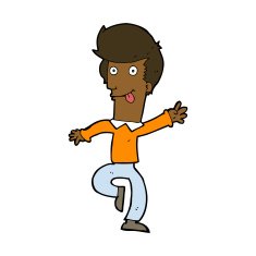 Cartoon Man Dancing N11