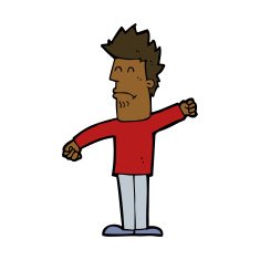 cartoon stressed man N58