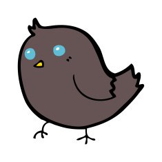 Cartoon Bird N303