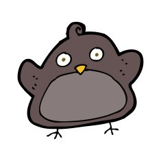 Cartoon Bird N304