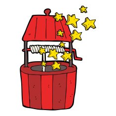 Cartoon Wishing Well N19