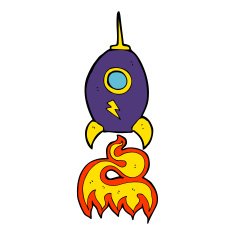 Cartoon Spaceship N41