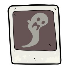 cartoon ghost in the photograph N4