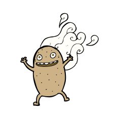 cartoon happy potato N8