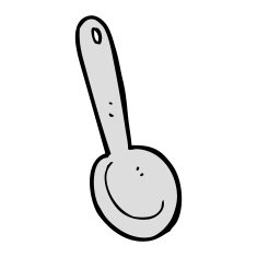 Cartoon Spoon N36