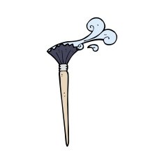 cartoon artist's brush N22