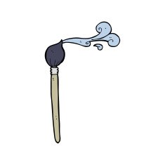 cartoon artist's brush N23