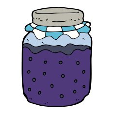 Cartoon Jam Jar N15