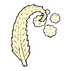 Cartoon Feather N43