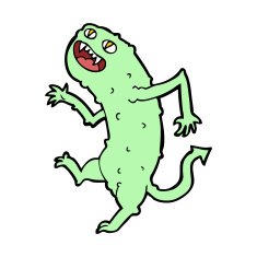 Cartoon monster N101