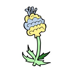 cartoon flower N350