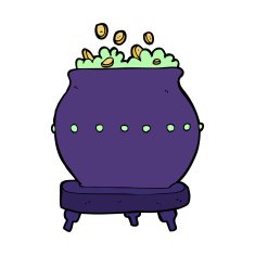 cartoon halloween pot N4