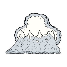 Cartoon Mountain Range N12