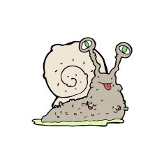 cartoon gross slug N10