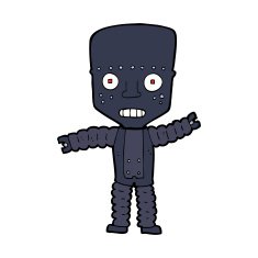 Cartoon Robot N234