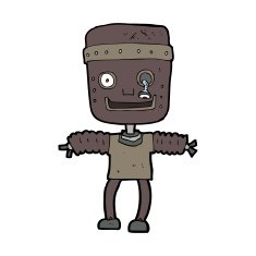 Cartoon Robot N235