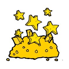 cartoon pile of gold N6