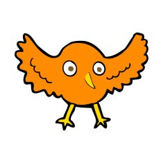 Cartoon Bird N306