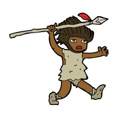 Cartoon caveman N10