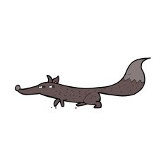 Cartoon little fox N22