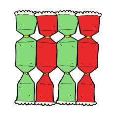 cartoon christmas cracker N39