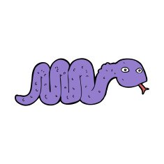 funny cartoon snake N50