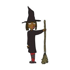 Cartoon Witch N28