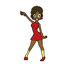 cartoon party girl N8