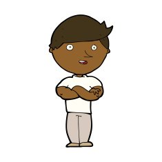 cartoon happy man N376