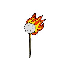cartoon medieval mace N12