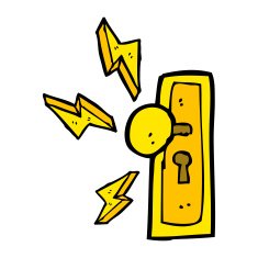 cartoon door knob N15