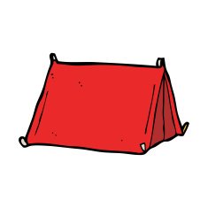 cartoon traditional tent N17