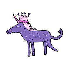Cartoon Unicorn N44