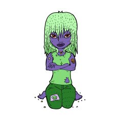 Cartoon Vampire Girl N184