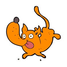 cartoon funny dog N9