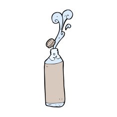 Cartoon Juice Bottle N19