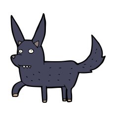 cartoon wild dog N9