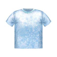 T-shirt snowflake vector isolated clothing white clothes casual N5